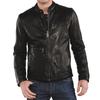 Men's Genuine Lambskin Black Leather Jacket Stylish Motorcycle Bomber Biker Outerwear MJ 195