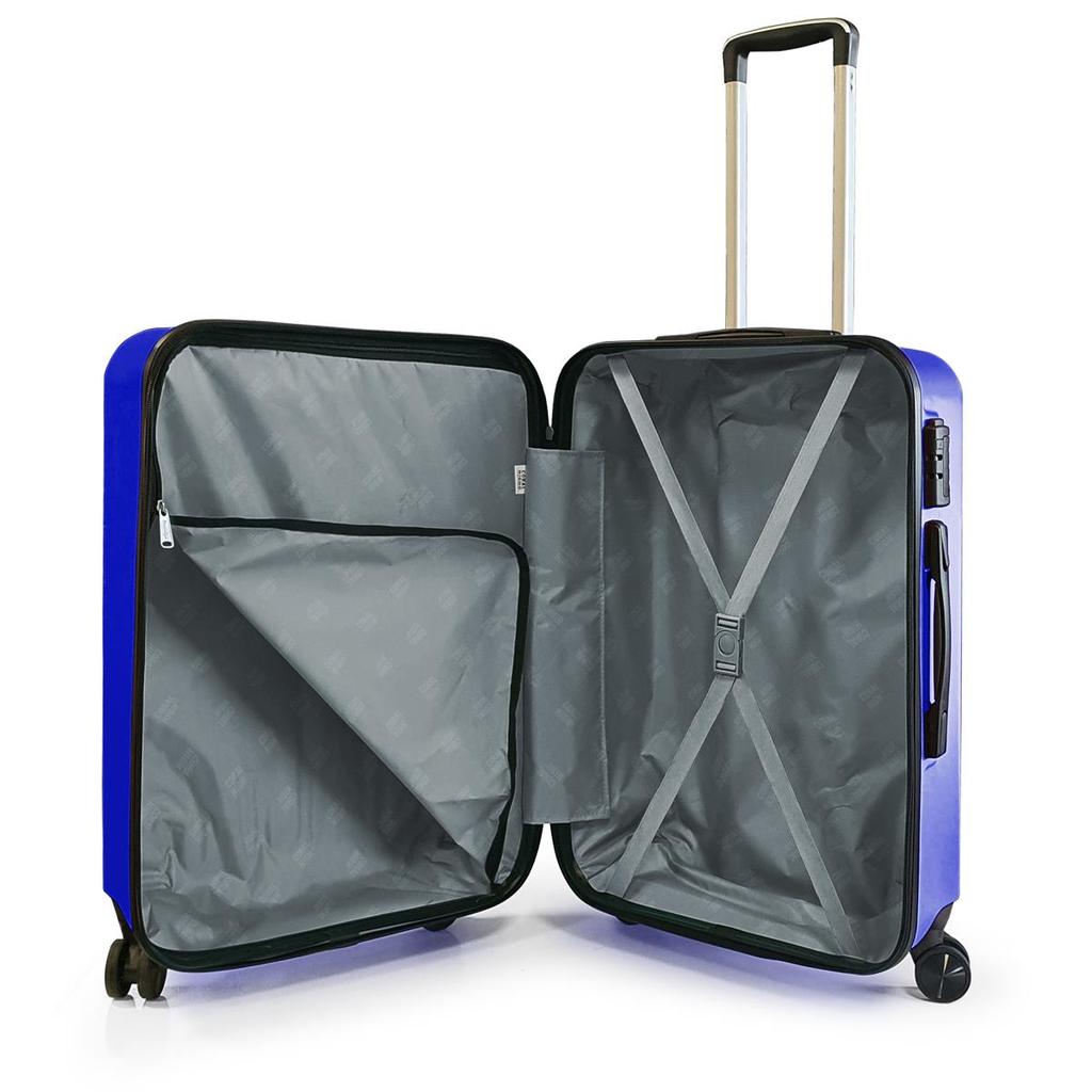 coral high Чемодан среднего размера ABS Saks синий 16467