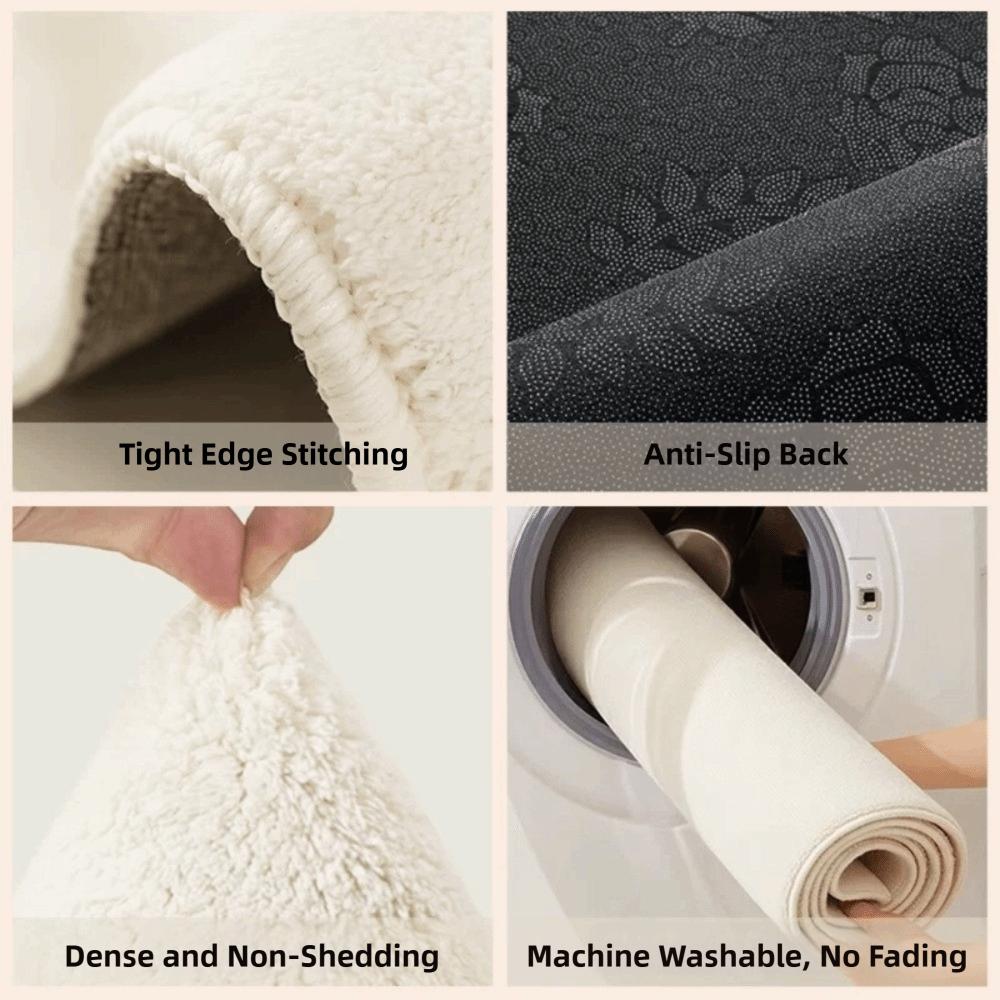 Imitation Cashmere Plush Entryway Door Mat 2D Printed Animal Area Rug  for Living Room