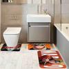 N-Naruto Uzumaki Floor Mat Pattern Printed Flannel Door Mat, Suitable For Bathroom, Living Room, Home Decoration