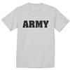 US Army Shirt Gray Black Text Army Tee Tshirt