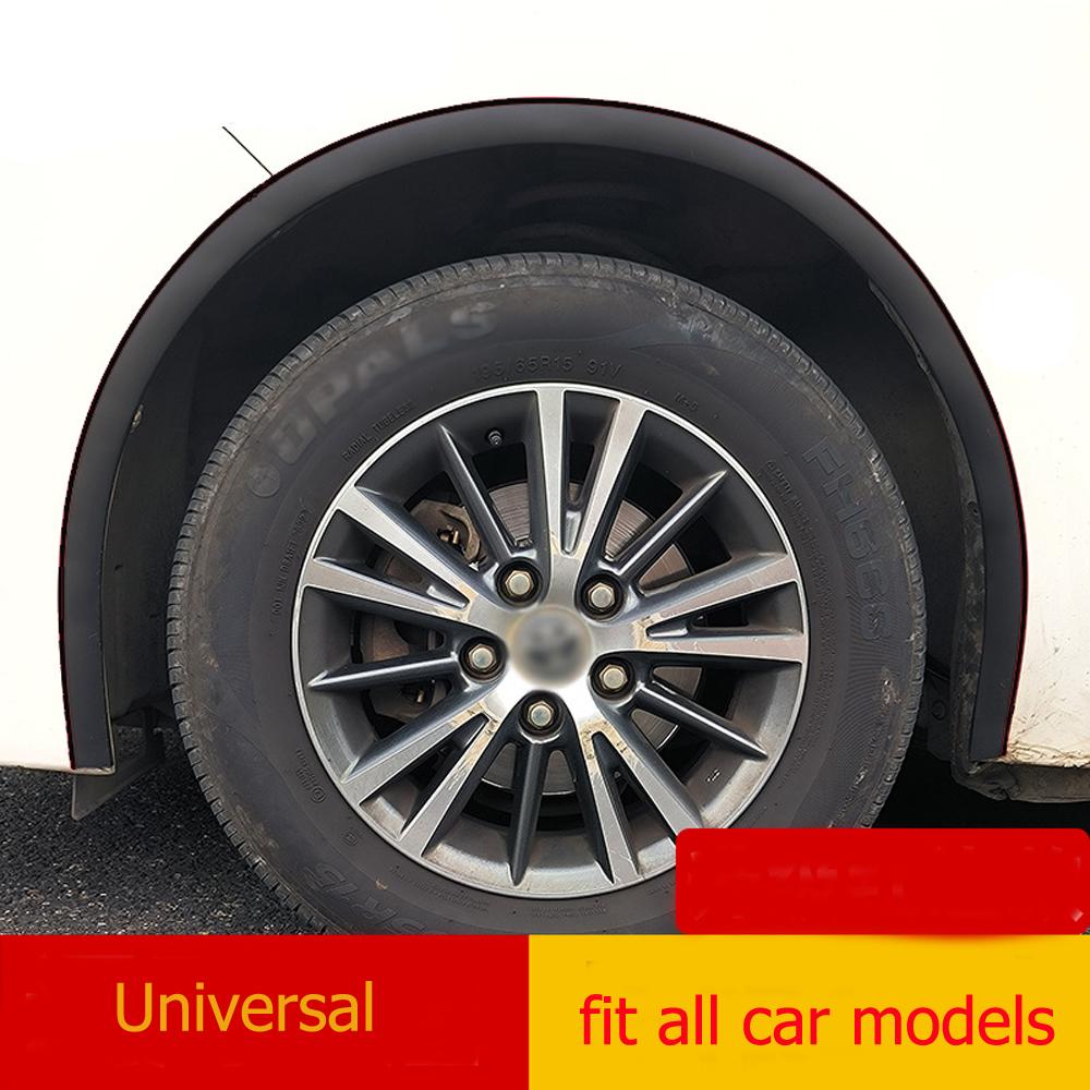 2PCS Car Wheel Rim Edge Anti Scratch Stickers Adhesive Arches Flare Extension Trim Protector Wheel Eyebrows Styling Protection