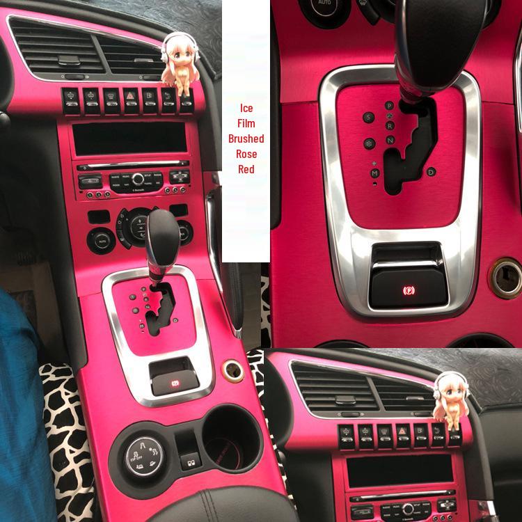 Наклейка на консоль переключения передач из углеродного волокна для Peugeot 3008