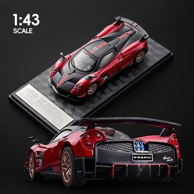 Симуляция 1/43 Модель Суперкара Pagani Huayra BC с Подставкой для Демонстрации Литой Land Rover Jimny Игрушка для Мальчиков Подарок Миниатюрная Машина