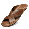 Genuine Leather Men Beach Slippers Plus Size Home Sandals Summer Beach Sandals Outdoor Casual Walking Beach Flip Flops Men Shoes