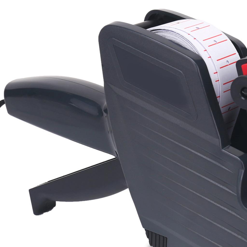 Price Tag Gun Single Line 8 Digits Tagging Gun Label Maker Portable Coding Machine for Supermarket a