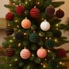 Plastic Christmas Color Balls Flocking Christmas Snowflake Hanging Balls  Home Decor