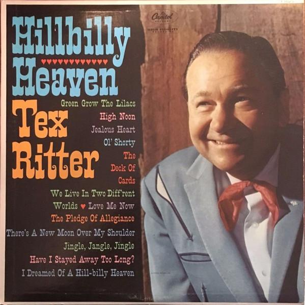 Виниловая пластинка TEX RITTER Hillbilly Heaven T1623 Capitol Records 1961 США Кантри/Фолк Б/у