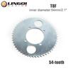 LINGQI Pit Dirt Bike Motorcycle T8F Front Rear Chian Sprocket 36T 54T 64T Teeth ATV Chain Gear Plate for Mini Pocket Bike Moto