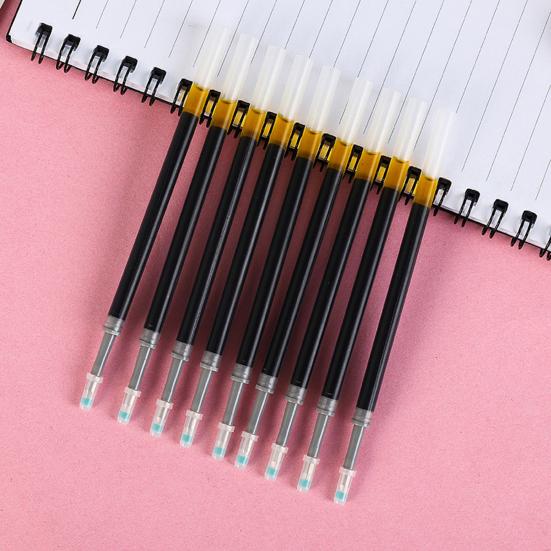 20 шт. Гелевые стержни большой емкости 0,5 мм наконечник прозрачные чернила защита от протекания экологичные сменные легкие студенческие ручки сменные стержни