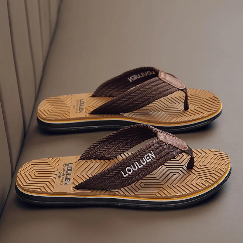 Men's New Flip Flops Super Comfortable and Fashionable Men's Summer Slippers Classic Flip Flops Men's Shoes Chanclas De Hombre