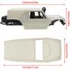 MEUS RACING MB24 SCX24 Body 5.2in 132MM Body Shell ABS+Nylon Carbon Fiber Chassis for 1/24 Axial SCX24 Bronco JLU B-17 C10-(Primary Color)