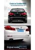 Декоративная накладка на задний бампер BMW 5 серии F18 (2014-2017) - Модели 525, 528li