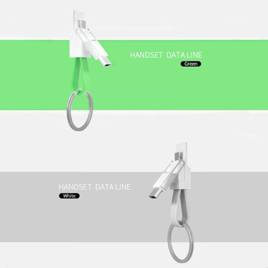 Магнитный брелок 3 в 1, кабель для зарядки данных Micro USB Type-C для iPhone Android