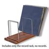 Vinyl Record Storage Holder Adjustable Solid Wood Record Stand for Albums 50 75 LP Vinyl Rack Organizer Record Display