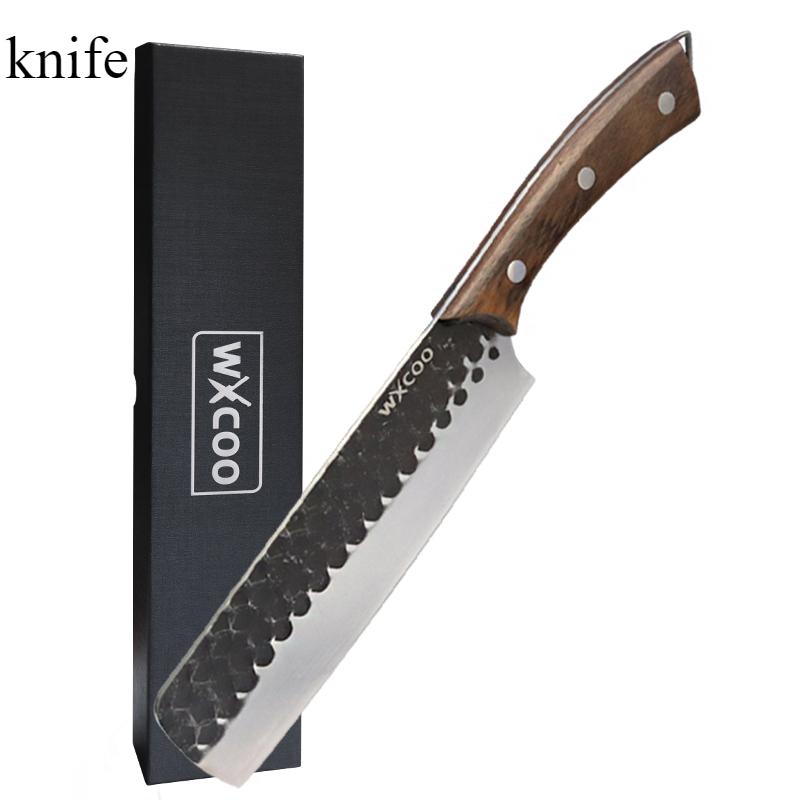 Кухонный нож ручной работы Hammer, костяной нож, многоцелевой кухонный нож, женский мясницкий нож, домашний поварской нож