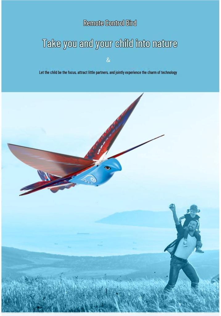 Electric Flapping Remote Control Flying Bird Toy | Hand-Tossed Summer Model