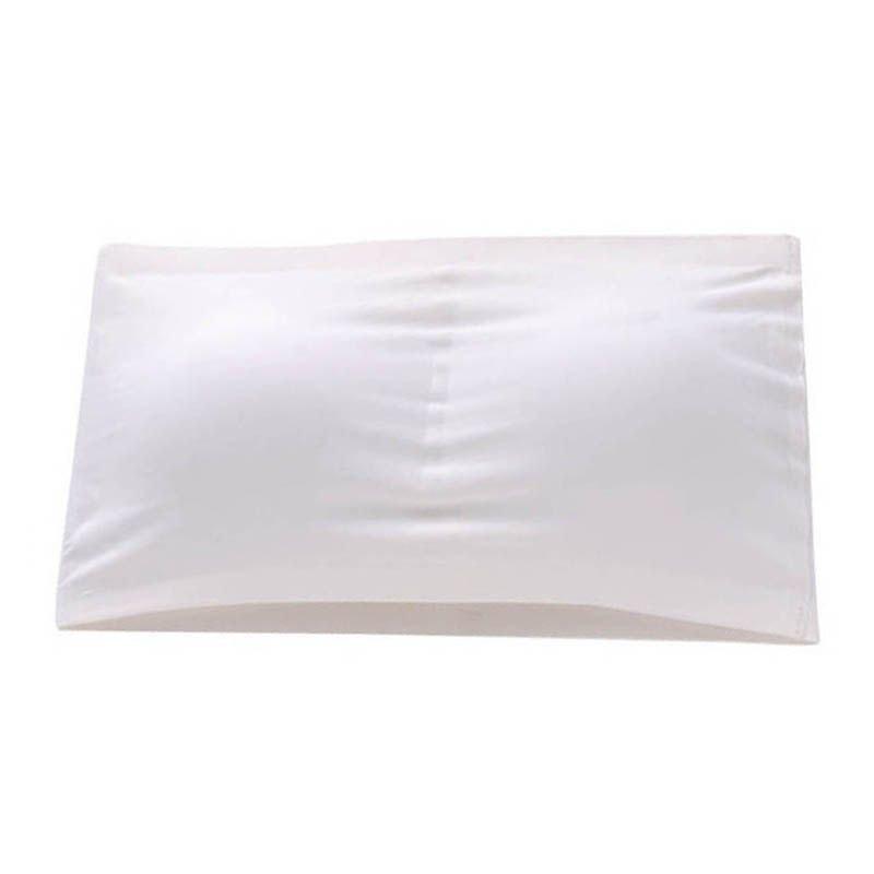 Женский съемный бюстгальтер из ледяного шелка, топ-труба с накладкой на грудь, однотонный натуральный бандо, сексуальный бюстгальтер Wr