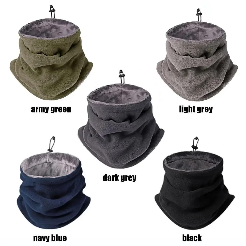 Men Women Winter Motorcycle Neck Gaiter Fleece Face Mask Windproof Warm Scarf for Outdoor Sports Cycling Hiking