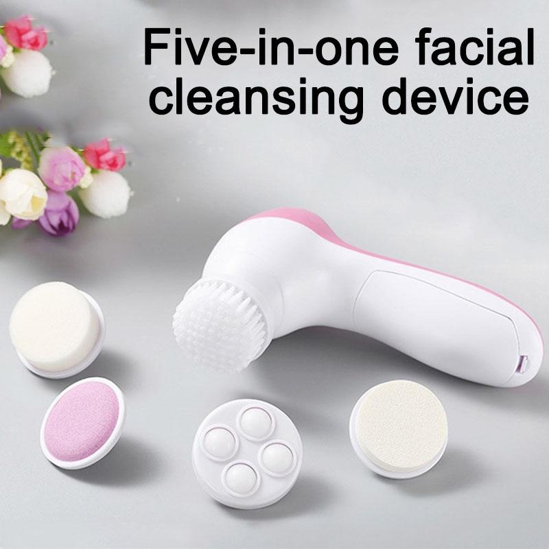 Новая электрическая 5-в-1 электрическая щетка для лица устройство для очищения лица очищающая щетка для лица инструменты для умывания лица DDXLS01