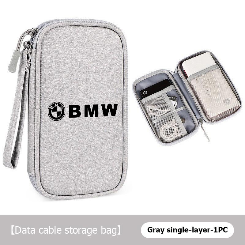 HVHE9 Car Travel Phone Data Line Storage Multifunction Oxford Bag For BMW M Sport M2 M3 M4 M5 M6 E46 E90 E60 F10 F20 E87 X3 X6