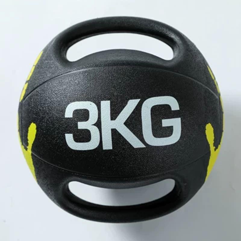 Double Handle Solid Rubber Medicine Ball
