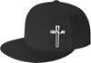 Кепки Snapback для мужчин, Иисус Христианский Крест, Прямой козырек, Вышивка, Регулируемая, Хип-хоп, Однотонная, Бейсболка