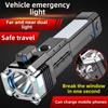 Car Multi-function Four-in-one Car Window Breaker Emergency Strong Light Charging Flashlight