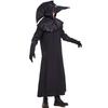 Medieval Plague Doctor Costume With Crow Mask Hooded Cloak Cosplay Outfit Halloween Festival Role Play
