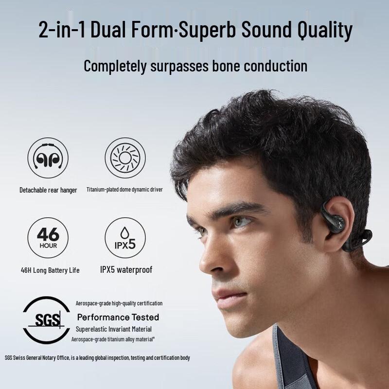 Беспроводные наушники с открытым ухом Soundcore AeroFit Pro 2-в-1