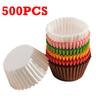 500 шт. Бумажные держатели для тортов Бумажные стаканчики 1,38"x2,95" Формочки для маффинов и капкейков Пищевые бумажные формочки для выпечки для свадьбы, дня рождения, вечеринки