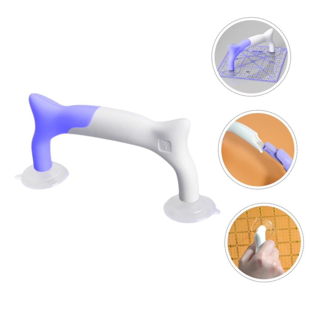 Ручка-присоска для линейки Ручка для швейной линейки Инструмент для лоскутного шитья Ручка-присоска для лоскутной линейки Захват для швейной линейки Фиксатор для лоскутной линейки Ручка-присоска для