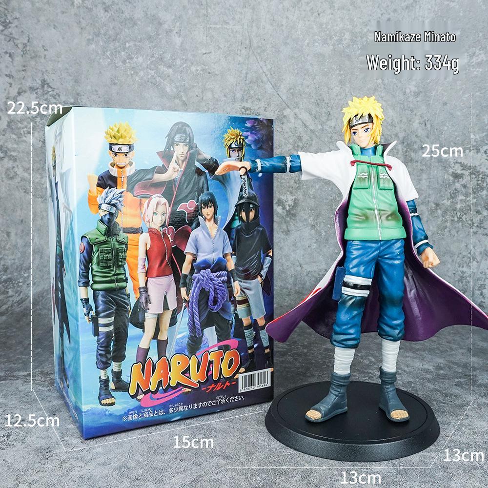 Дисплей аниме-экшн-фигурок: Саске, Сакура, Итачи, Какаши, Минато с двуручным мечом.