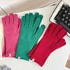Новые вязаные перчатки из смесовой шерсти для осени Сохраняют тепло зимой и для сенсорных экранов
