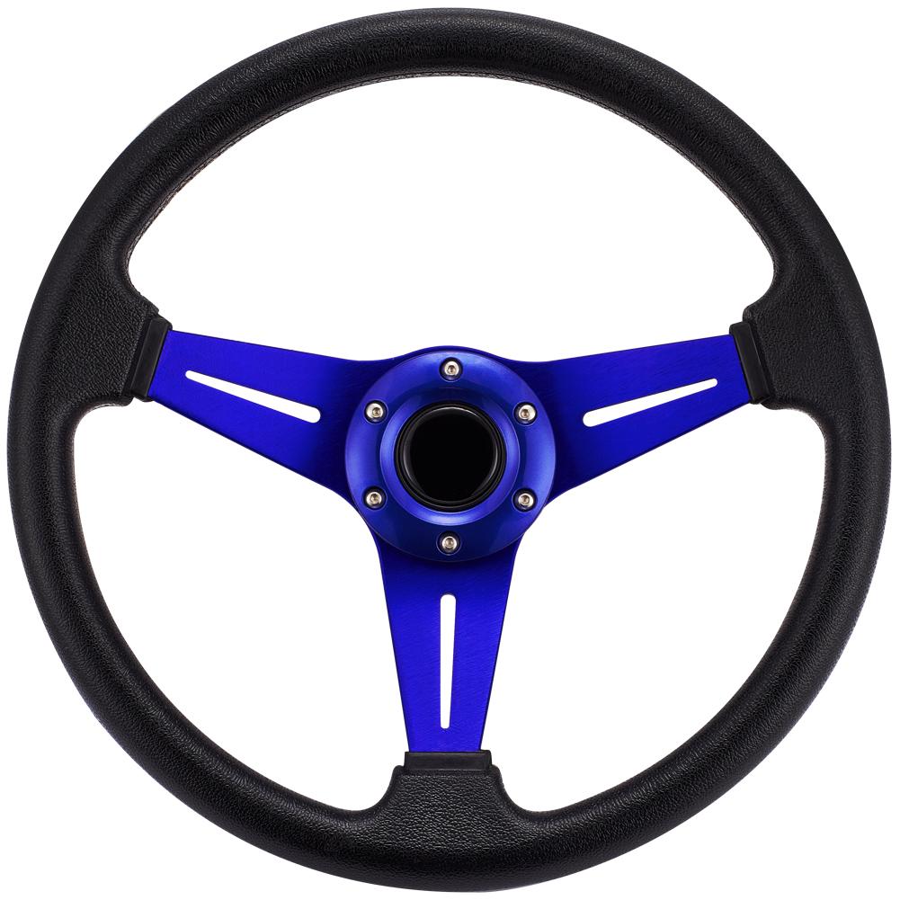 14-дюймовый 350-миллиметровый гоночный низкий руль с кожаным эффектом, универсальный руль для гоночных игр