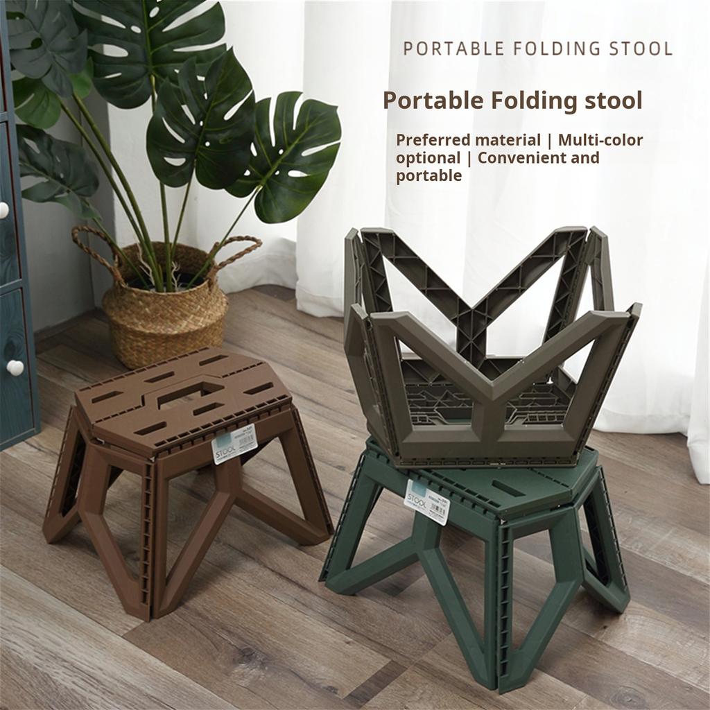1pcs Outdoor Small Stool Portable Folding Stool High Load Bearing Durable Small Chair Fishing Stool Beach Stool Camping Stool