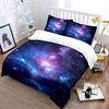 Cosmic Galaxy Nebula Print Bedding Duvet Cover Set  (1*Duvet Cover 2*Pillowcases, without duvet insert)