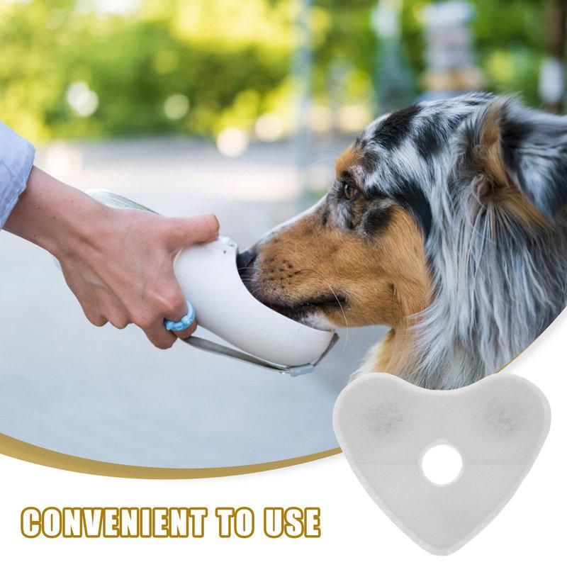 4Pcs Cat Water Fountain Filter Replacement Heart Shape Coconut Shell Activated Installation for Pet Water