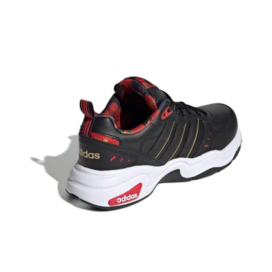 adidas Neo Strutter Cny Классические Универсальные Нескользящие Легкие Низкие Кроссовки для Повседневной Носки Женские кроссовки Черный Красный FW9237