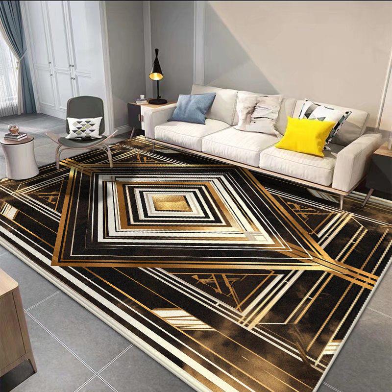 Легко чистящиеся ковры в стиле легкой роскоши, украшение для гостиной, моющиеся коврики для спальни, гардеробной, нескользящие коврики для пола, ковры для диванной зоны в холле отеля