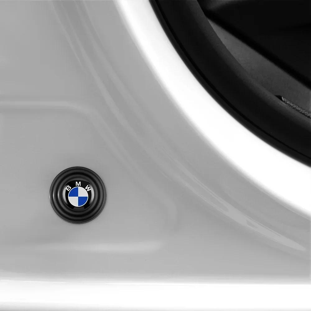 4/8/12pcs Silicone For BMW M Badge Emblem Car Door Anti-collision Buffer Gasket Mats Anti-shock Protection Pads Sticker.