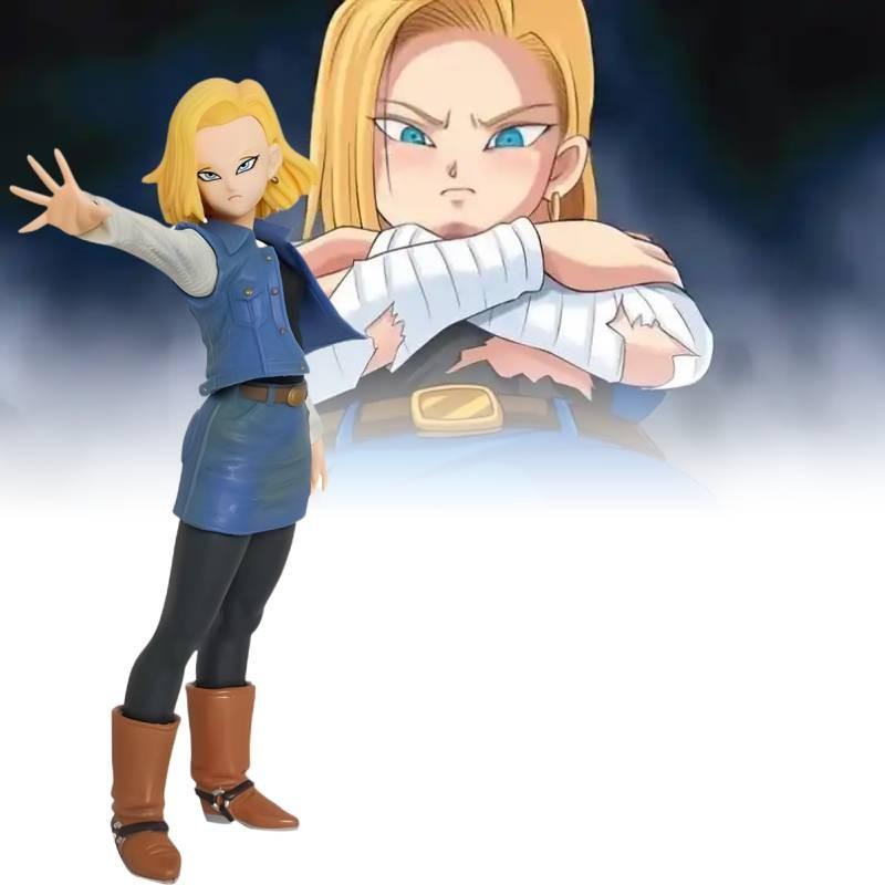 Stunning Seven Dragon Balls Super Saiyan Figurine Android 17 And 18 Pvc Model