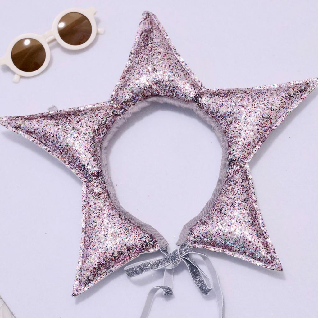 Cute Baby Headband Christmas Birthday Party Hairband Shining Creative and Funny Baby Girl Star Photography Props Kids Headwear