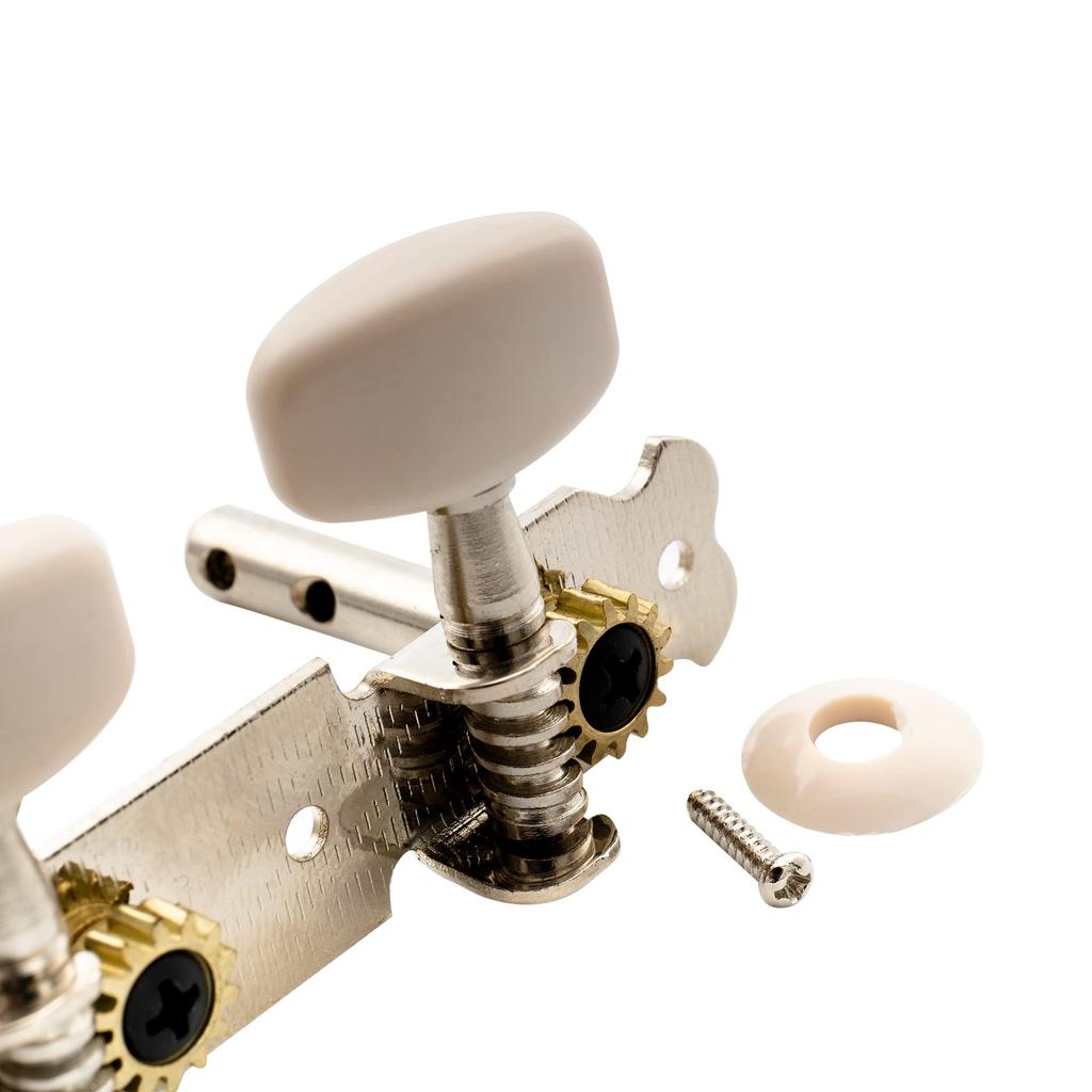 Musiclily acoustic guitar tuning peg nickel 3-in-line set,