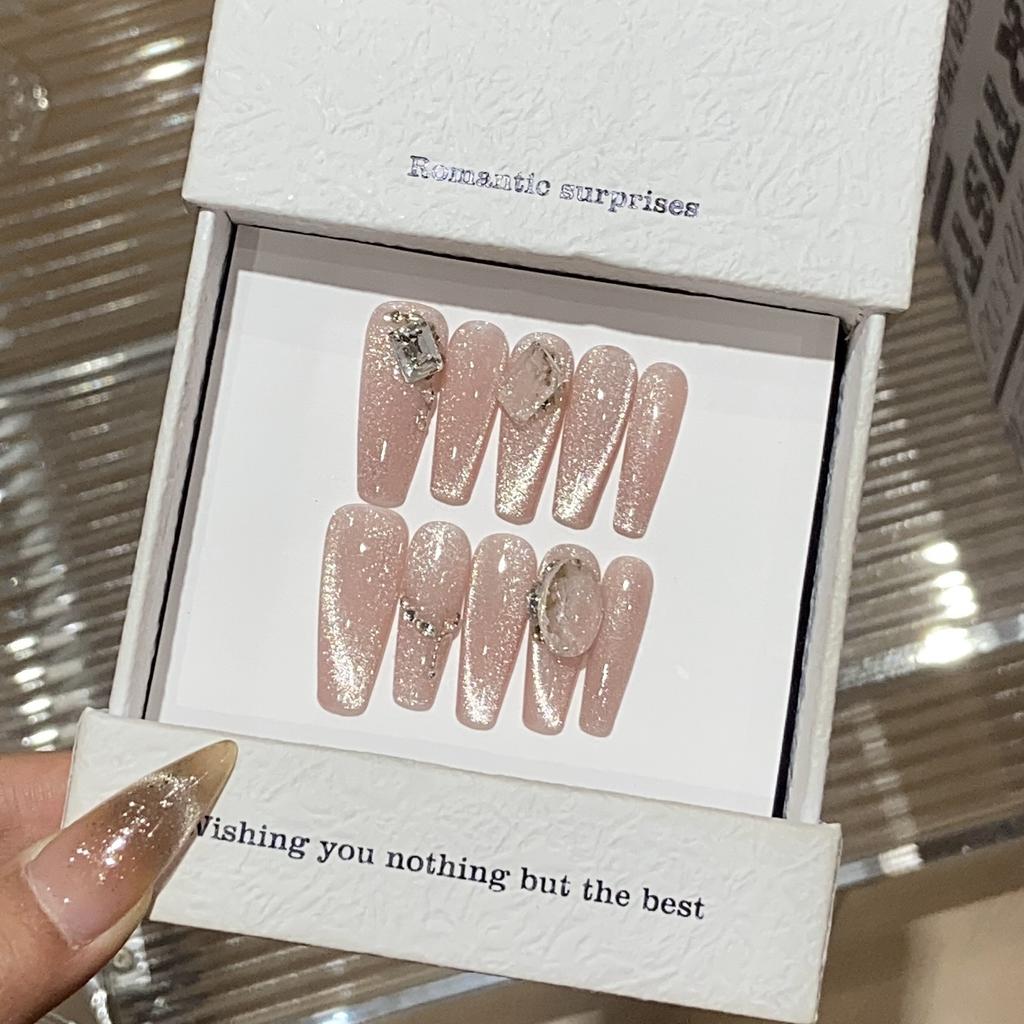 Simple Solid Color Fine Flash Cat Eyes Fresh Broken Diamond Drilling Bottom Diamond Flora Patch Wear Armor