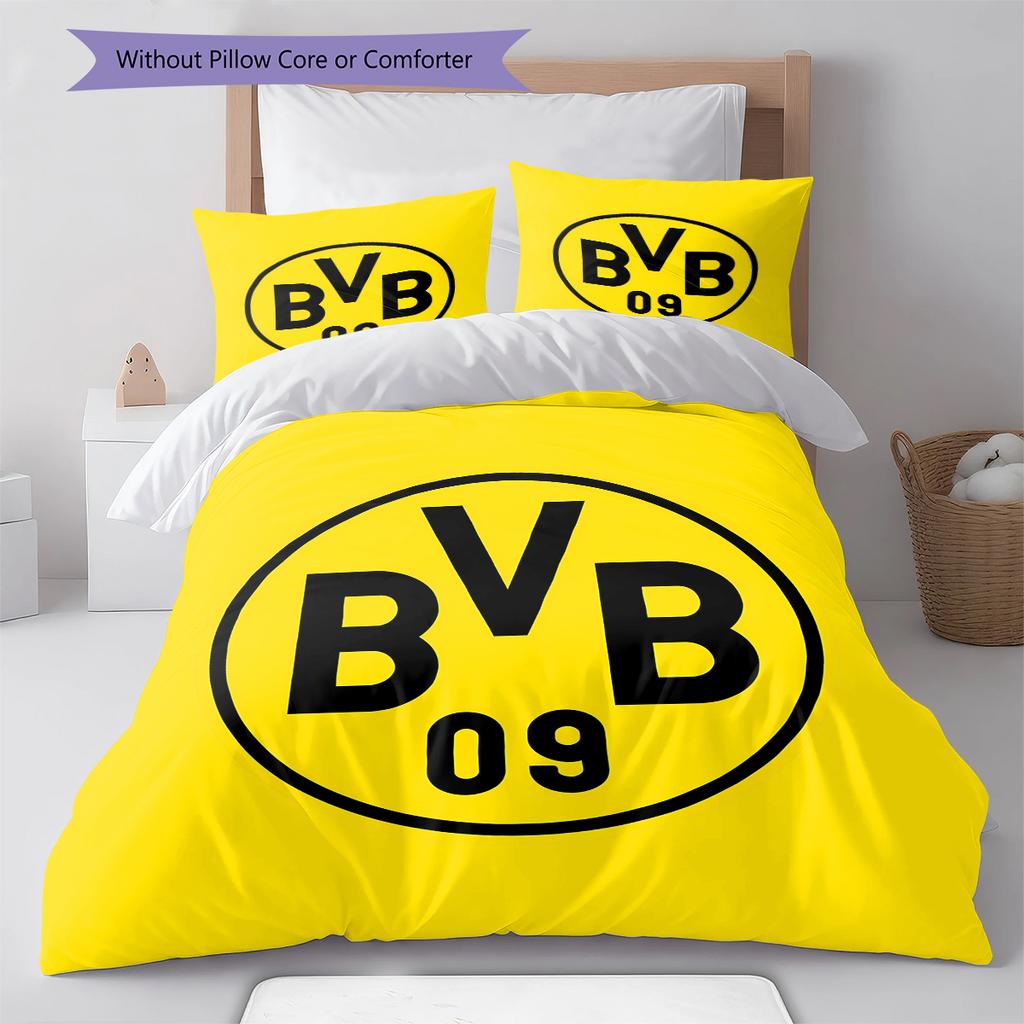 Постельное белье с узором BVB, Комплект с одеялом, Пододеяльник, Наволочка, Домашний подарок на день рождения (1 пододеяльник + 2 наволочки, без наполнителя)