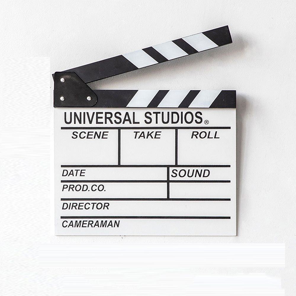 30 X 27cm Wooden Photography Prop Cinema Video Scene TV Movie Clapboard Clapperboard