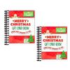 Christmas Gift Card Book Colorful Spiral Bound Merry Christmas Card Book 30 Pages Hardcover Keepsake Gift Card Holder Xmas Gifts