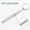 1 Pcs Stainless Steel Dental Mirror Dental Cleaning Supplies Oral Examination Tools Oral Care LXY