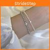 And Glass Handcrafted Pearl Bracelet For Women With Chic Design Geometric